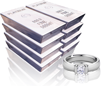 Platinum - Diamond Ring (425x340), Png Download