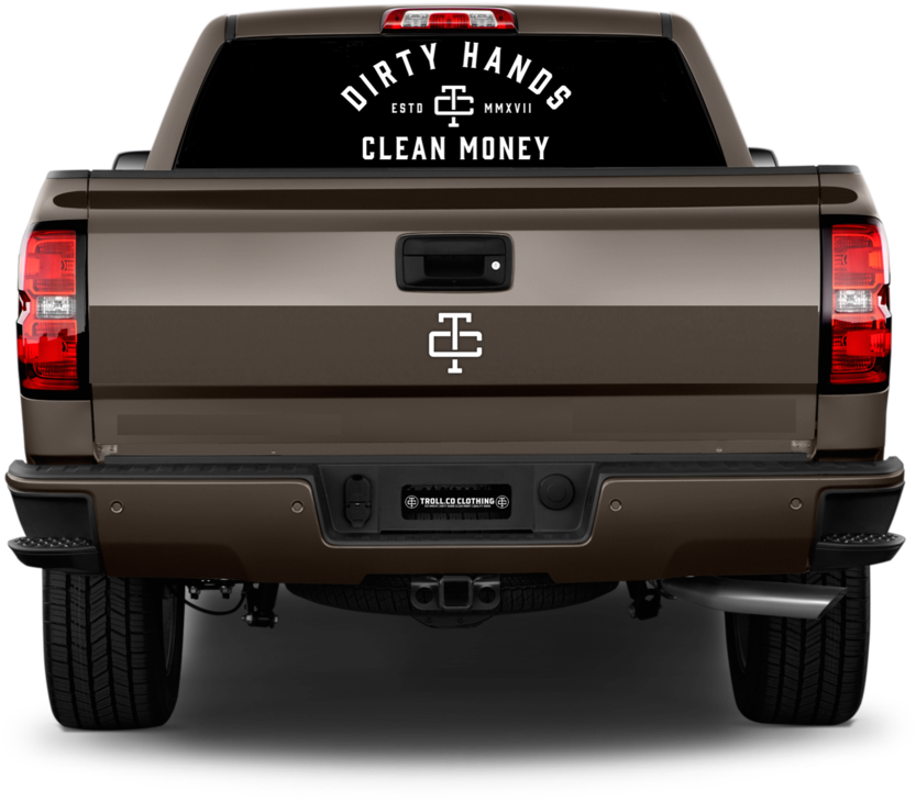 White // Dhcm Truck Decal - Car (1160x770), Png Download