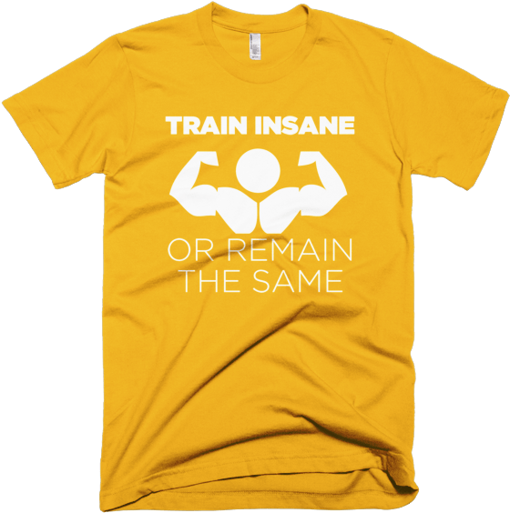 Train Insane - Gym T-shirts - T-shirt (600x600), Png Download