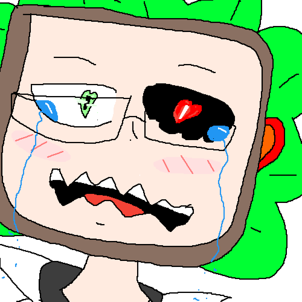 Kagaku Is Scared Of Love - Cartoon (1000x1000), Png Download