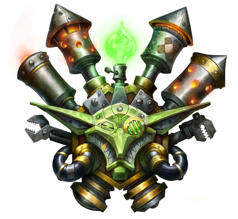 World Of Warcraft Goblin Logo (810x745), Png Download