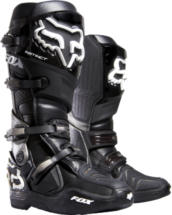 Motorcycle Boots Png Pic - Black Fox Racing Boots (700x700), Png Download