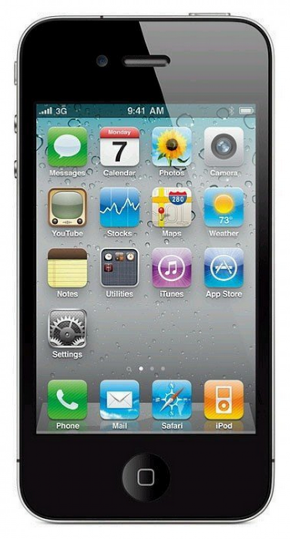 Sale Iphone 4s 16gb Grade B - Apple Iphone 4s Black (1000x1078), Png Download