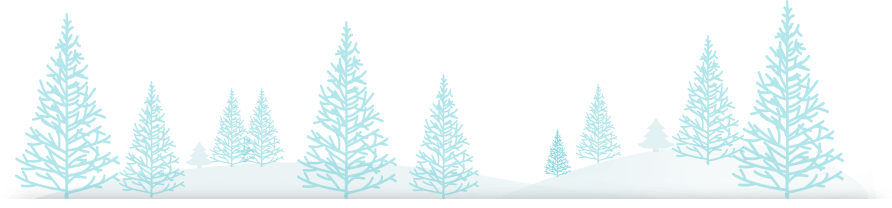 Christmas Trees Footer - Pie De Pagina Navidad (892x208), Png Download