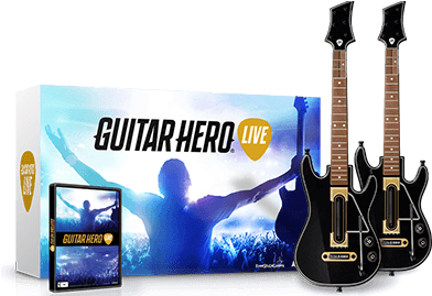 Xbox 360 Guitar Hero Live 2 Pack Bundle With Game - Guitar Hero Live Xbox 360 (400x268), Png Download