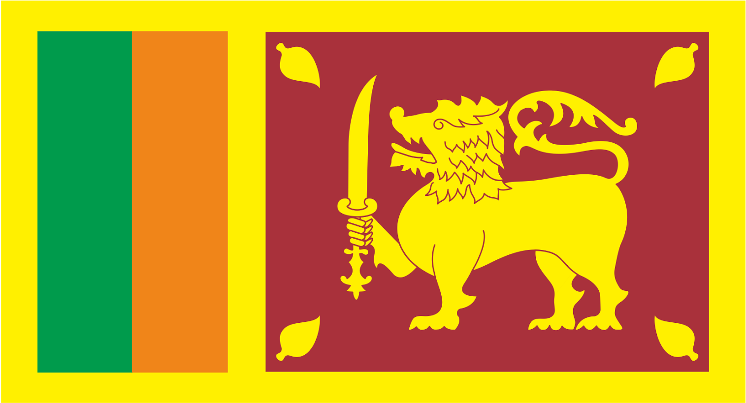 Sri Lanka Flag Logo Vector - Sri Lanka Girl Guide Flag (1600x1136), Png Download
