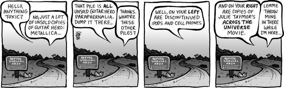 "guitar Hero Epilogue" - Comic Strip About Hero (960x299), Png Download