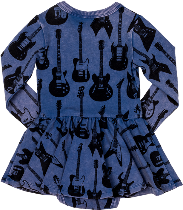 Guitar Hero Baby Waisted Dress - Electric Guitar (1000x1000), Png Download