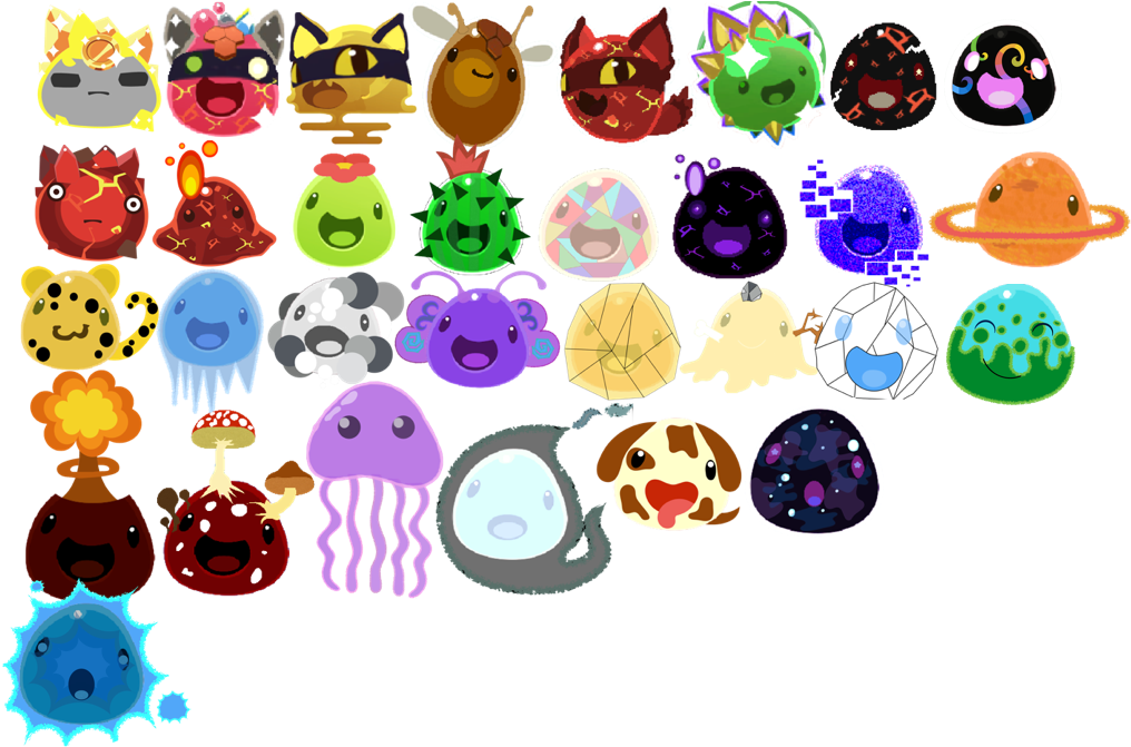 Slime Family Reunion Copy 29 - Slime Rancher (1082x738), Png Download
