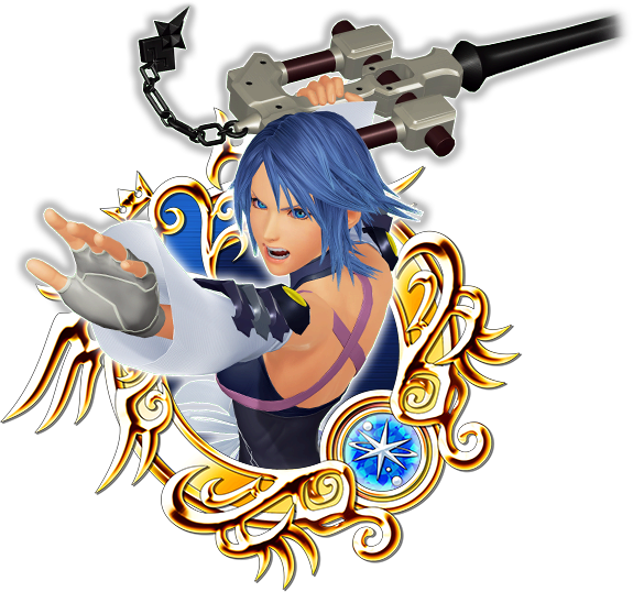 Kh 0 - 2 Aqua - Kingdom Hearts X Medals Base (575x538), Png Download