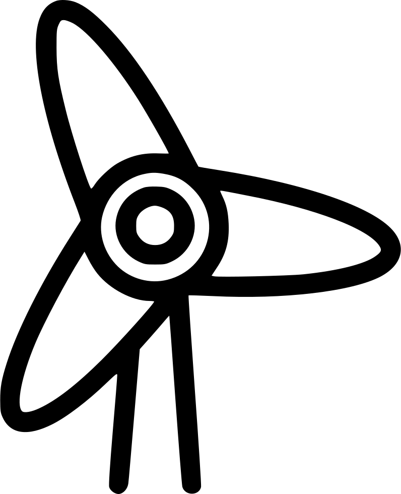 Wind Turbine - - Wind Turbine Icon .png (796x980), Png Download