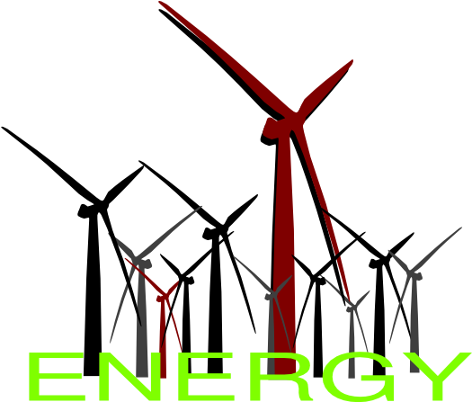 Energy Clipart - Wind Turbine Clip Art (600x446), Png Download