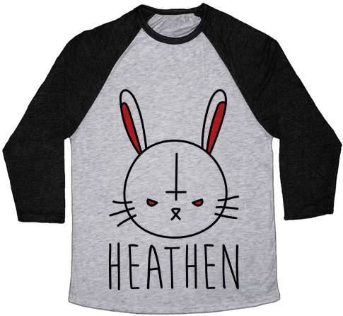 Heathen Easter Bunny Baseball Tee - Change My Mind Shirt (484x484), Png Download