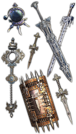 Collection Content Foreground Equipmentset Castleneverweapons - Neverwinter Fabled Iliyanbruen Longsword (260x465), Png Download