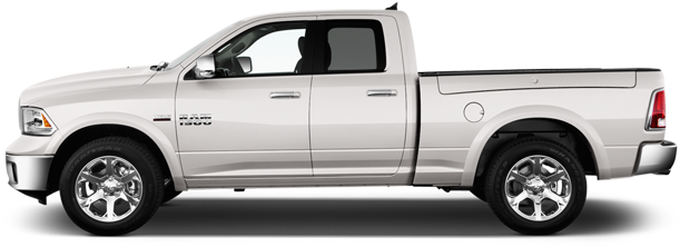 Ram 1500 2015 - 2011 White Dodge Ram Crew Cab 1500 (640x480), Png Download