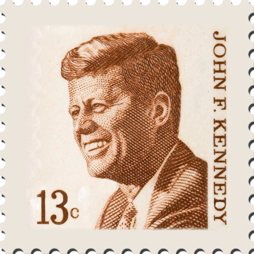 Medium Stamp Jfk - John F Kennedy Stamp 13 (500x500), Png Download