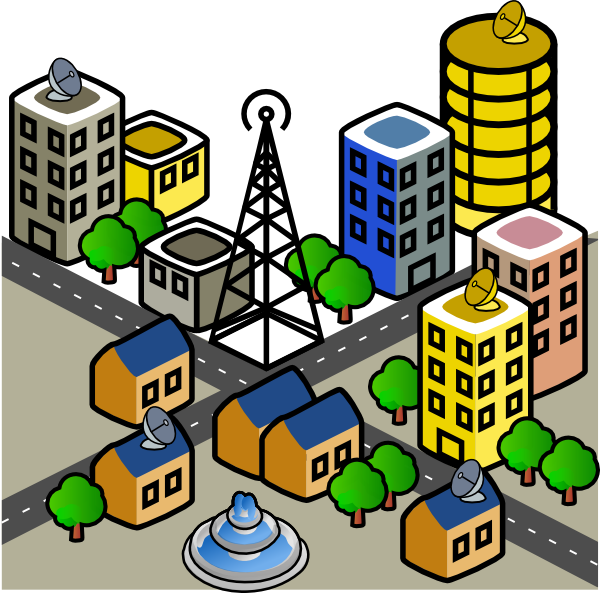 Clip Art City Clipart Free To Use Resource - Free Clip Art City (570x563), Png Download
