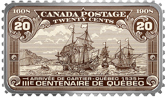 Pure Silver Coloured Coin - Canada Post Stamp 2018 (570x570), Png Download