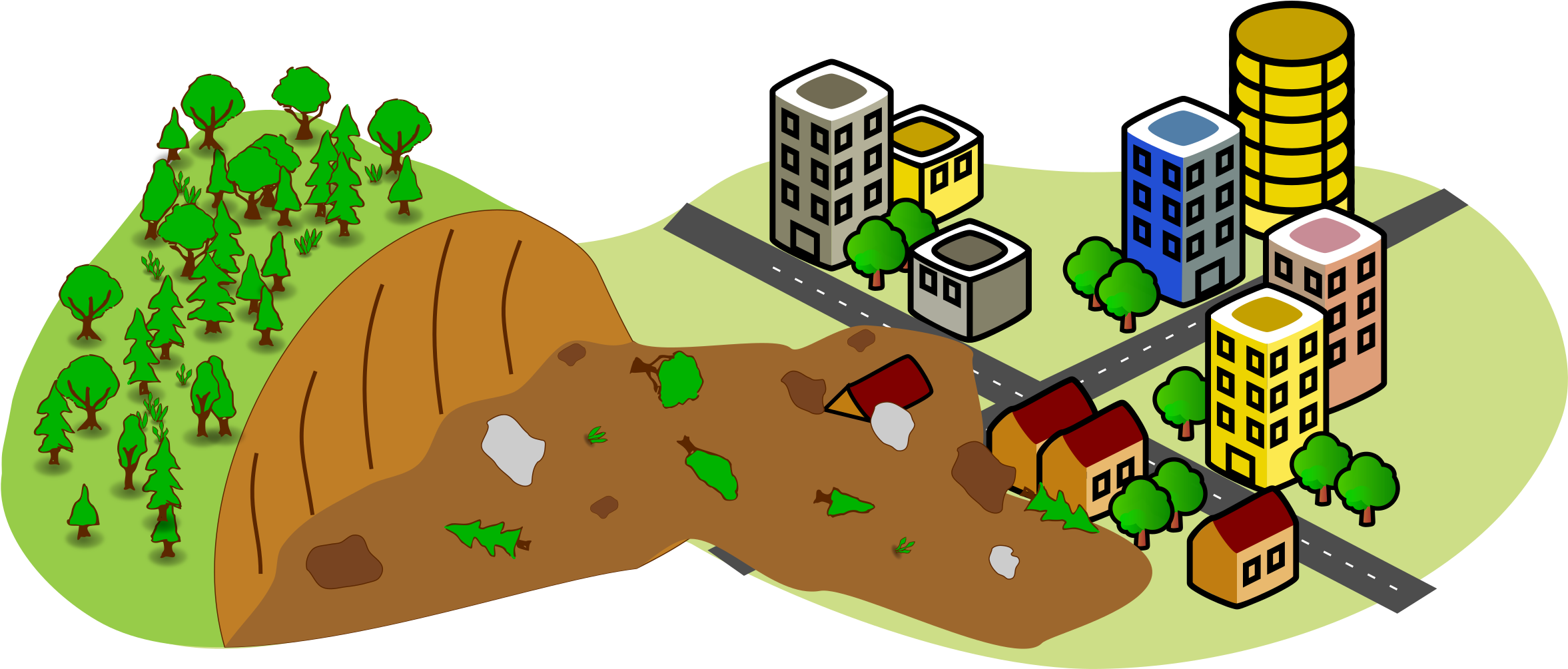 Big Image - Office Building Clip Art (2400x1060), Png Download
