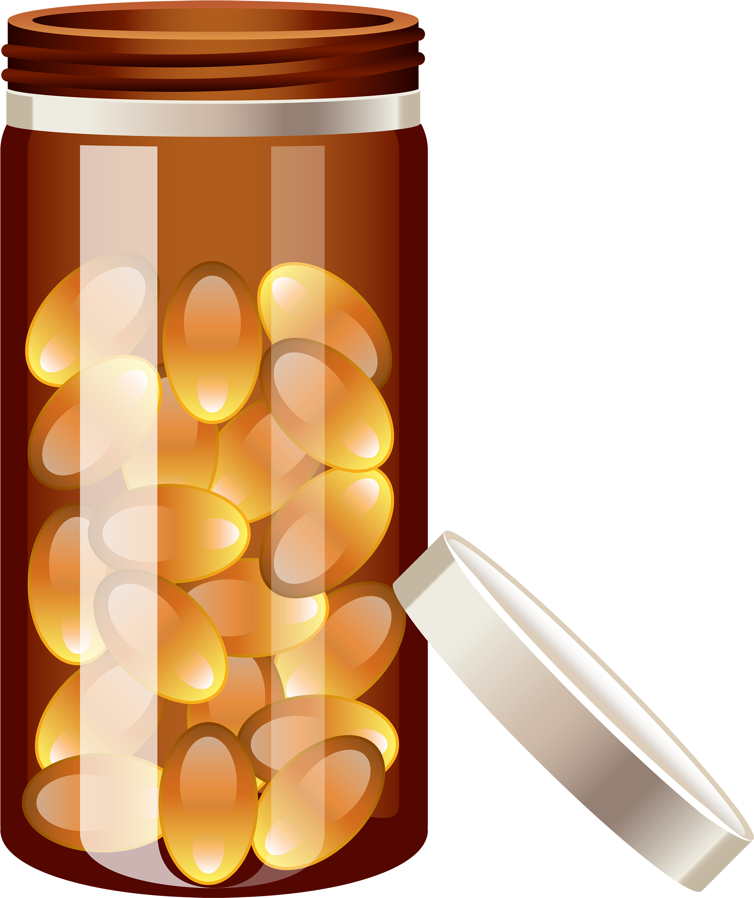 Pill Bottle Png Clipart (2522x3000), Png Download