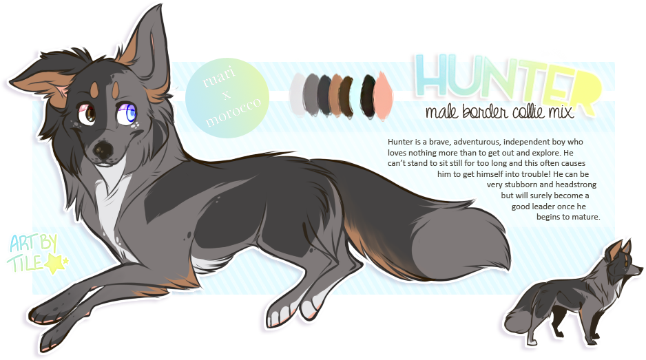 Drawn Hunting Furry Dog - Babywolverines On Deviant Art (938x523), Png Download