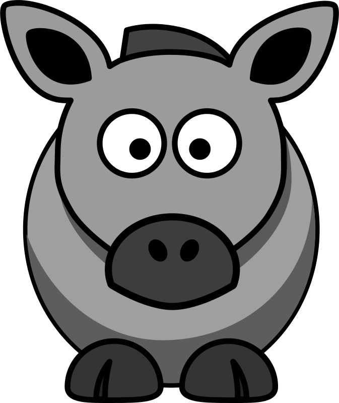 Burro - Cartoon Horse (673x800), Png Download
