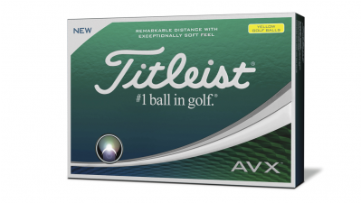 Titleist 2018 Avx Yellow Golf Balls - Titleist Avx Yellow (398x398), Png Download