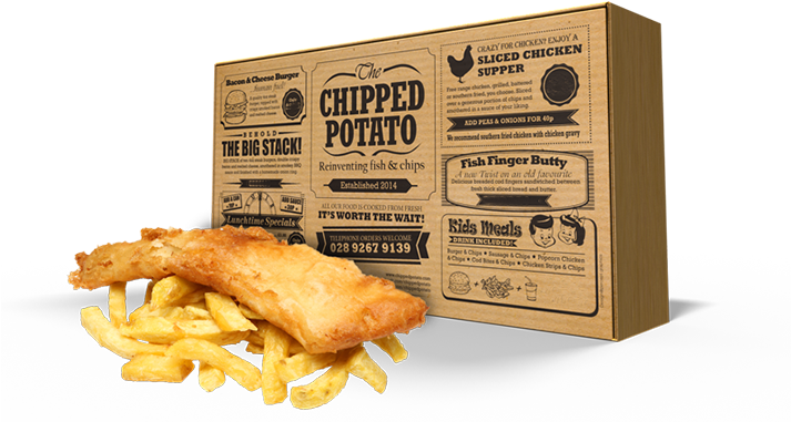 Fish Supper At The Chipped Potato - The Chipped Potato (712x388), Png Download