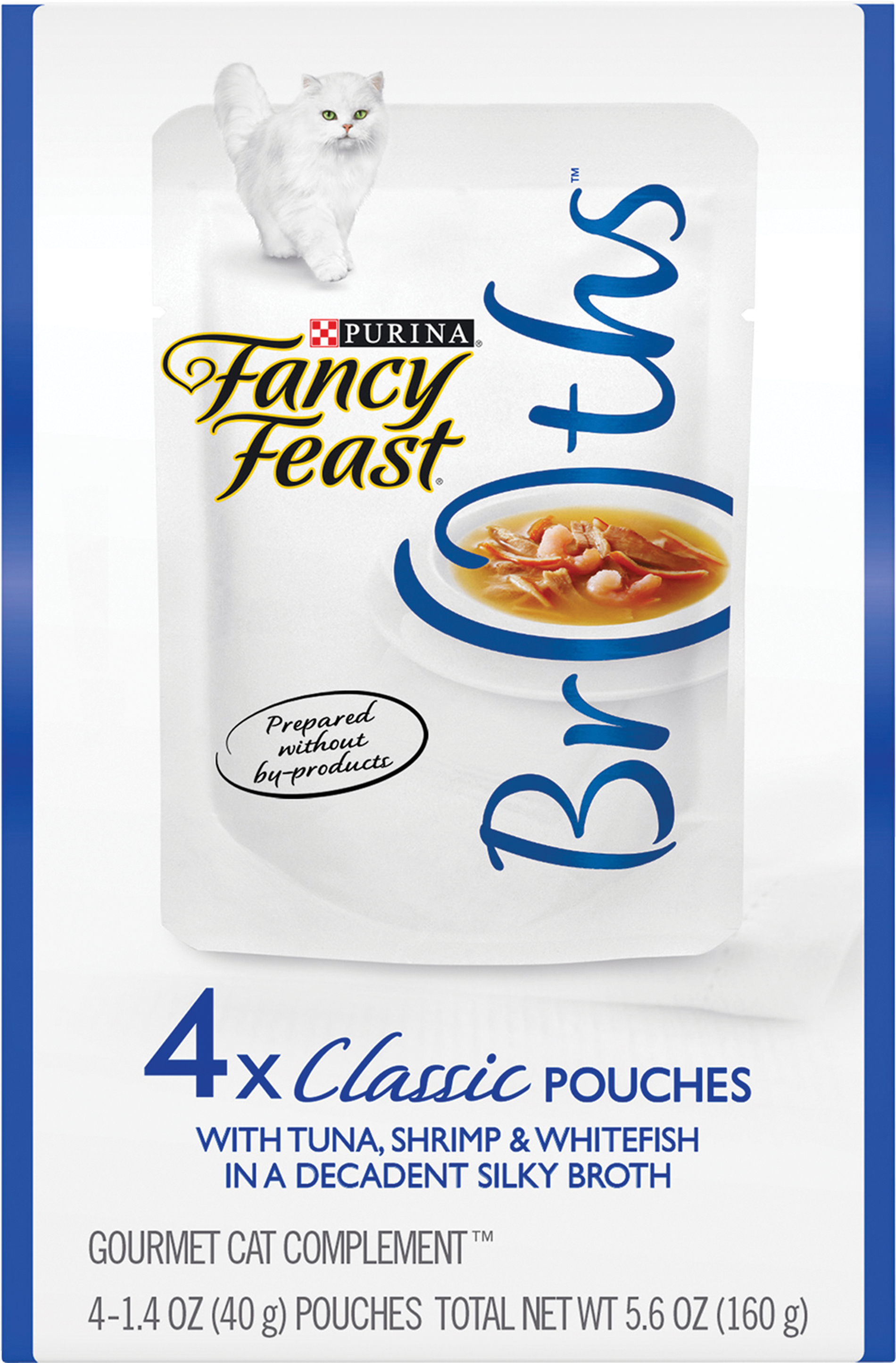 Purina Fancy Feast Broths Classic With Tuna Shrimp - Fancy Feast Cat Food Broths (3000x3000), Png Download