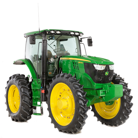 John Deere 6150rh Tractor - John Deere High Crop Tractor (642x462), Png Download