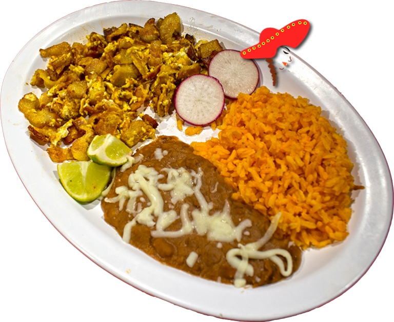 Bacon And Eggs- Linda's Downtown Sacramento Mexican - Fried Food (768x627), Png Download