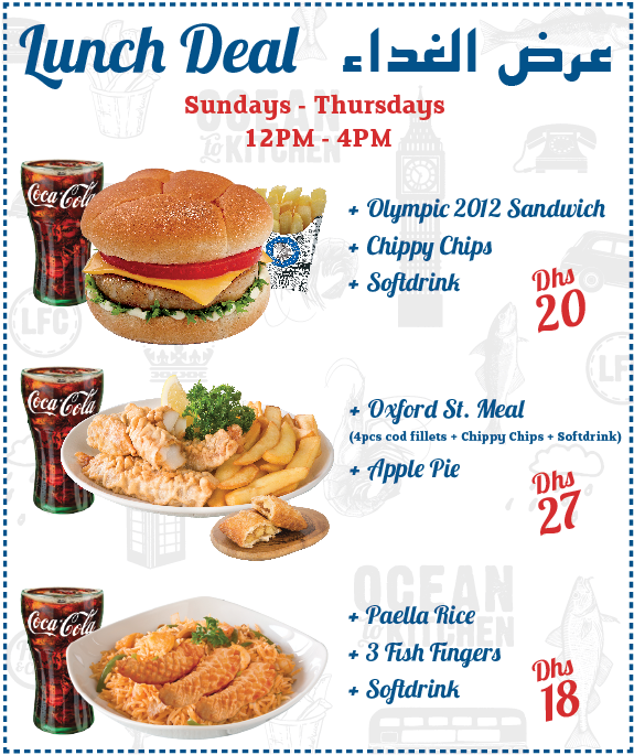London Fish & Chips Offers Lunch Deal Sundays Thursdays - Fish And Chips Offers (585x695), Png Download