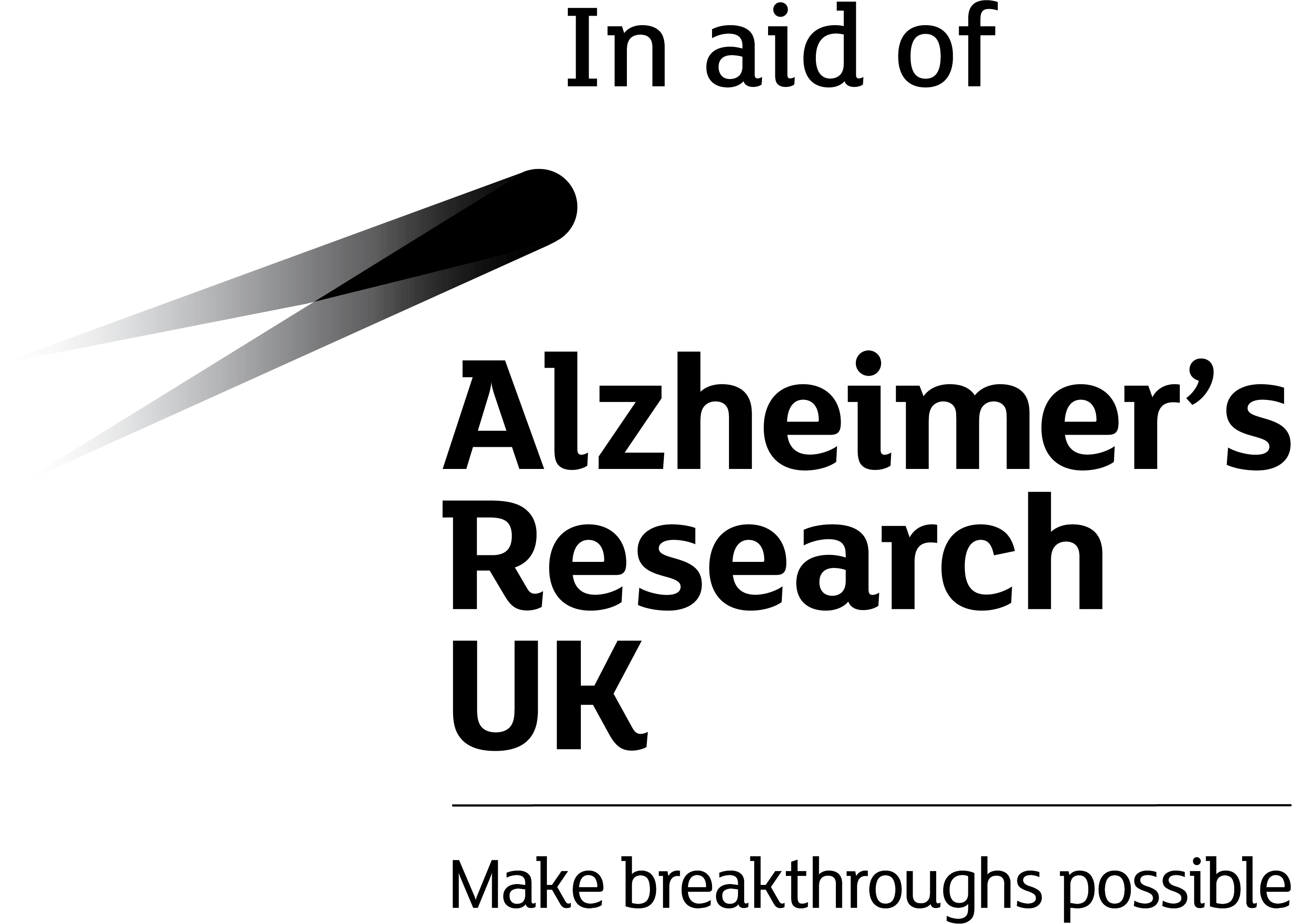 Aruk Campaign Logo, Black And White - Alzheimer's Research Uk Logo (2974x2128), Png Download
