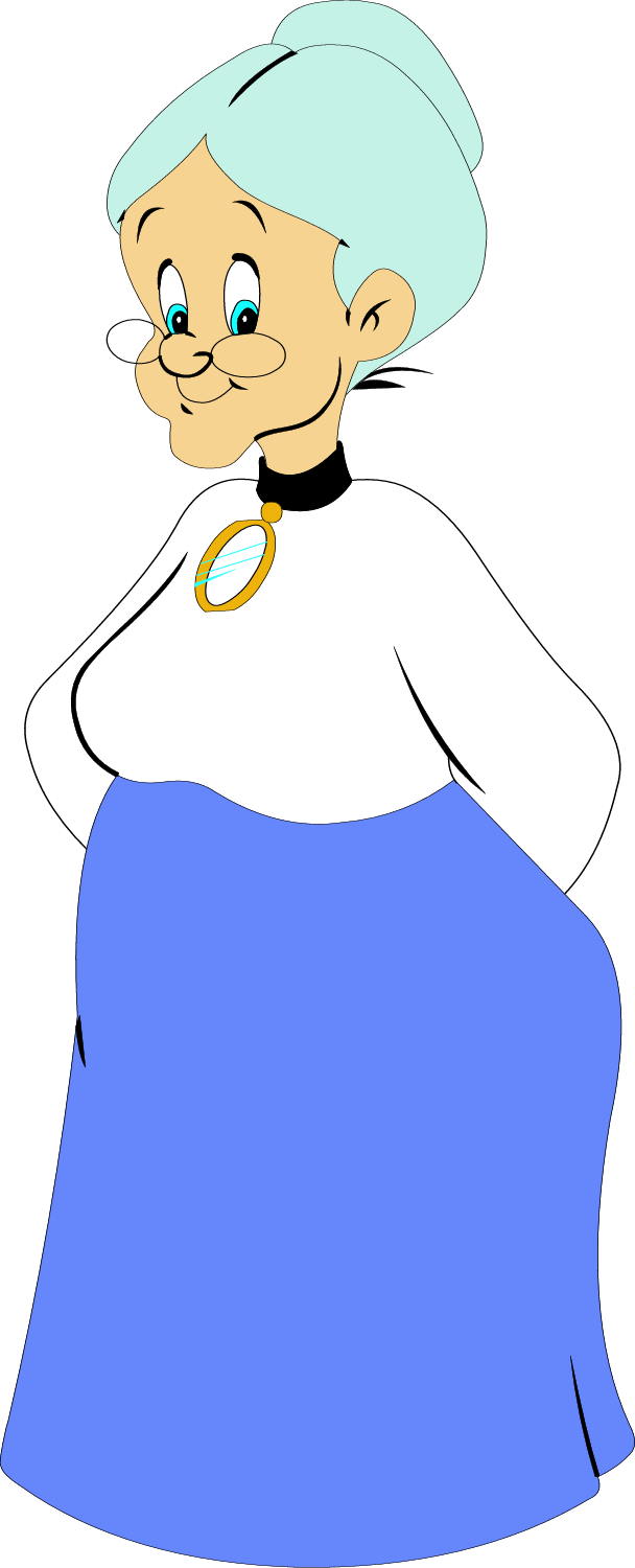 Granny - Granny Baby Looney Tunes (608x1500), Png Download