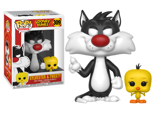 Animation 309 Looney Tunes Sylvester & Tweety Pop Vinyl - Sylvester And Tweety Funko Pop (500x500), Png Download