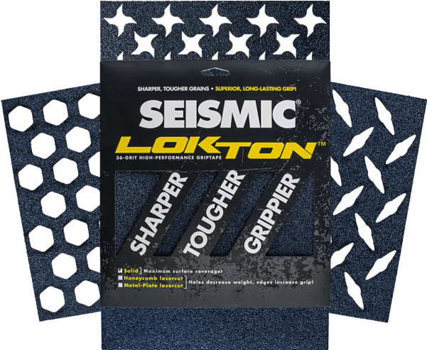 Add Your Tags - Seismic Lokton Squares Metalplate Blue 36-grit Grip (600x600), Png Download
