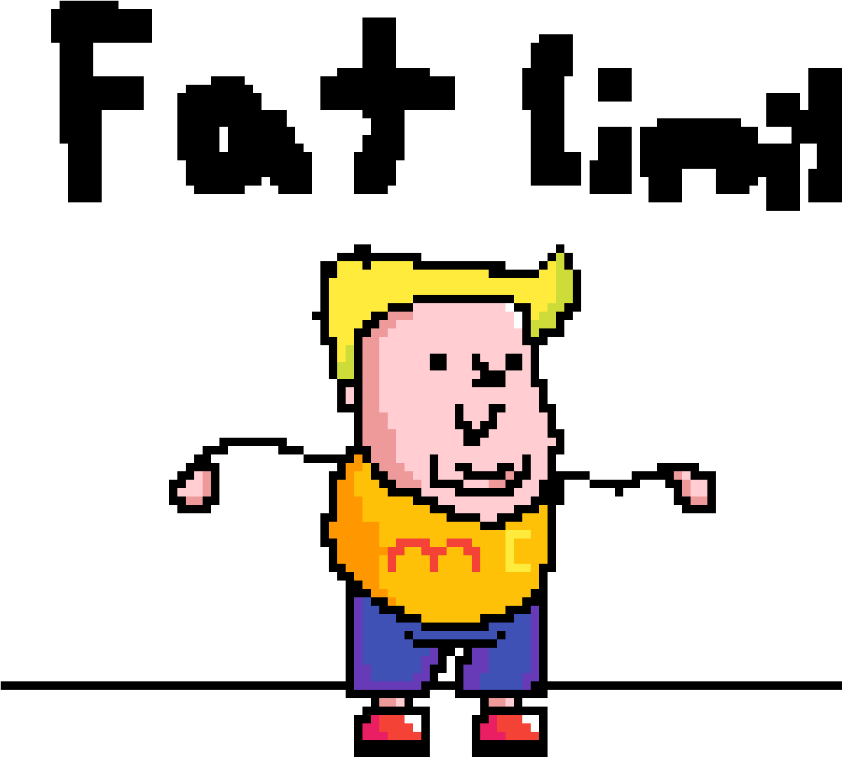 Fat Person - Cartoon (1200x1200), Png Download