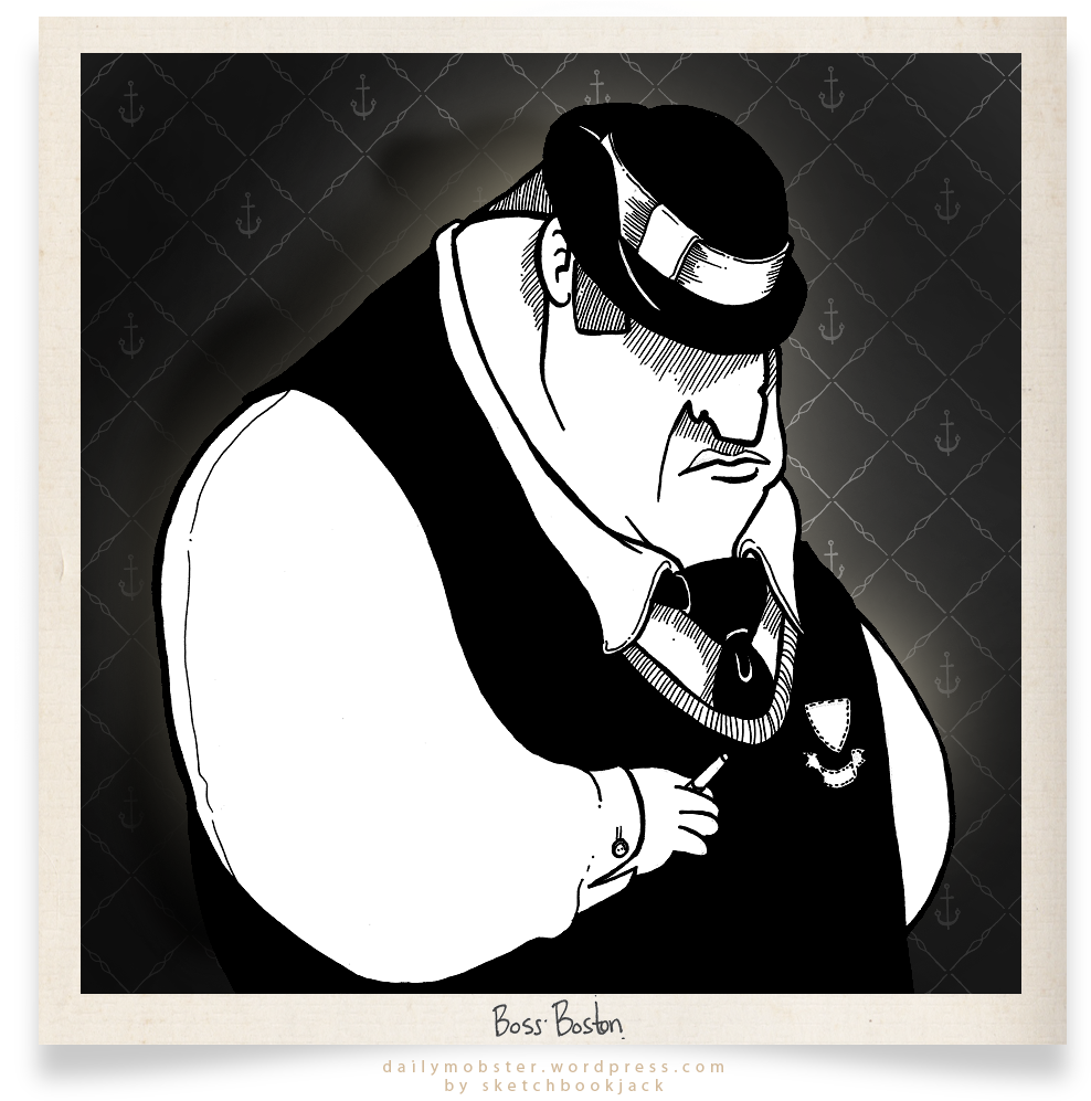 Boss Boston Character Design Illustration Cartoon Black - Custom Bbq Sauce Bottle Labels | 4" Square (1000x1000), Png Download