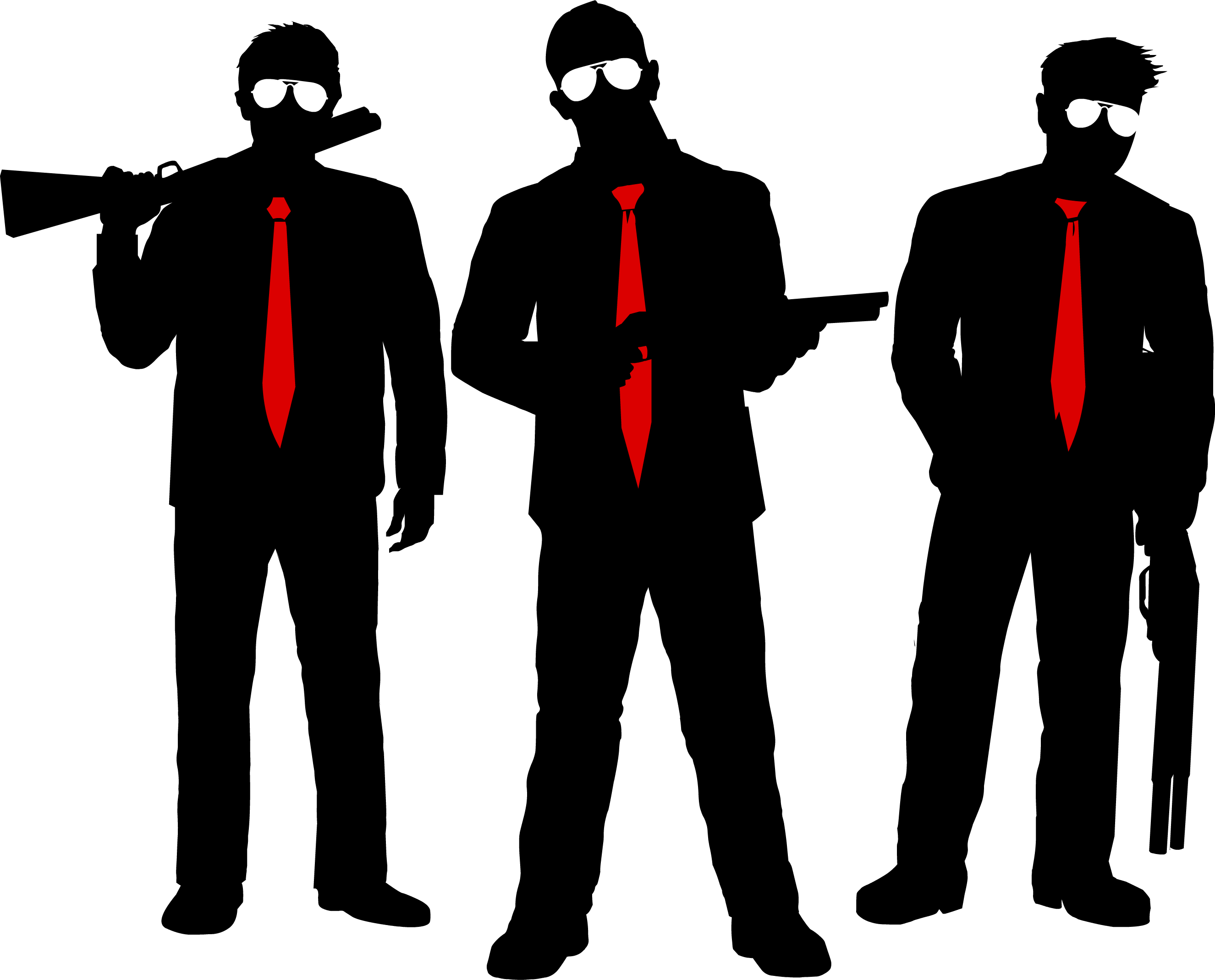 Triple Barrel Man Person Silhouette Human Png - Gangstar Vegas Png (2651x2139), Png Download