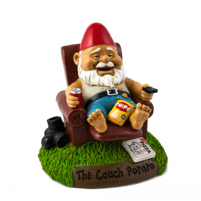 Big Mouth Inc. Couch Potato Lawn And Garden Gnome (600x400), Png Download