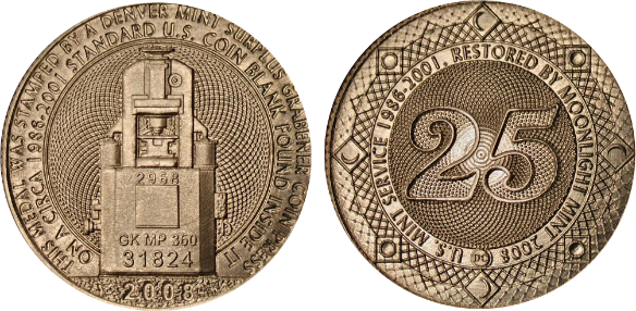 2008 Grabener Coin Press Restoration - Virginia Company Of London (584x286), Png Download