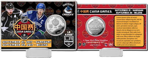 La Kings China Games Silver Coin Card - Los Angeles Kings (500x667), Png Download