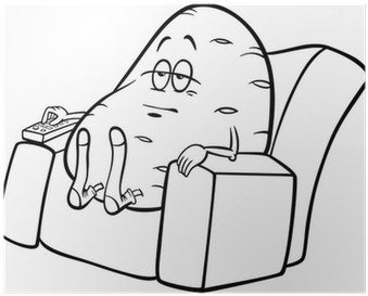 Draw A Cartoon Small Couch (400x400), Png Download