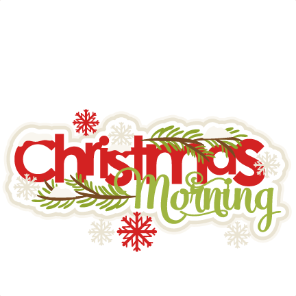 Christmas Morning Svg Scrapbook Title Shapes Christmas - Christmas Morning Scrapbook Titles (432x432), Png Download