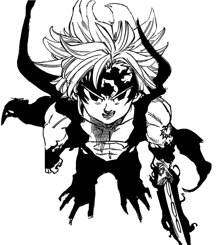 Ten Commandments Meliodas Render - Seven Deadly Sins Meliodas Full Power (775x848), Png Download