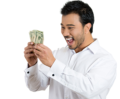 Related Wallpapers - Happy Guy With Money Png (605x402), Png Download