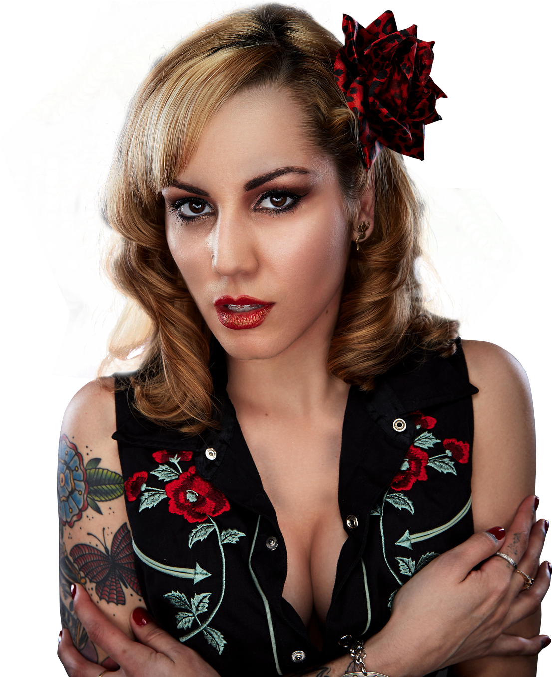 Beautiful Sexy Woman With Makeup Png Image - Girl (1250x1418), Png Download