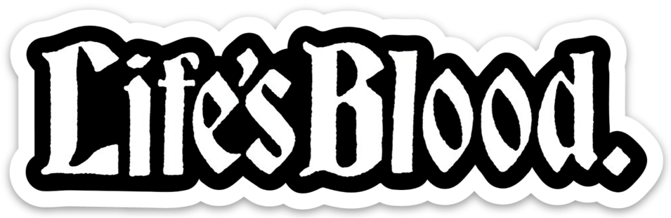 Die Cut Sticker - Life's Blood - Hardcore A.d. 1988 Cd (955x311), Png Download