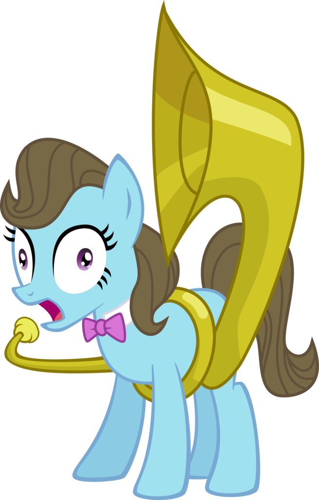 Cloudshadezer0, Beauty Brass, Bowtie, Safe, Simple - My Little Pony Tuba (655x1024), Png Download