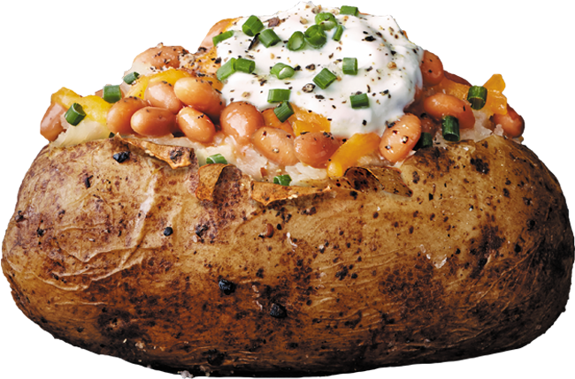 Top A Baked Potato With Bush's® Homestyle Baked Beans, - Jacket Potato Transparent (885x428), Png Download
